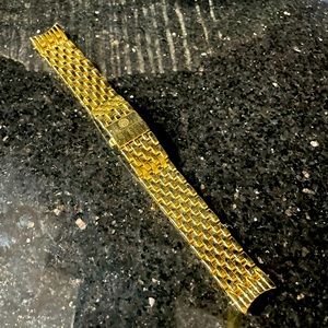 Michele Watch Metal Goldtone Strap Band 16 mm Round